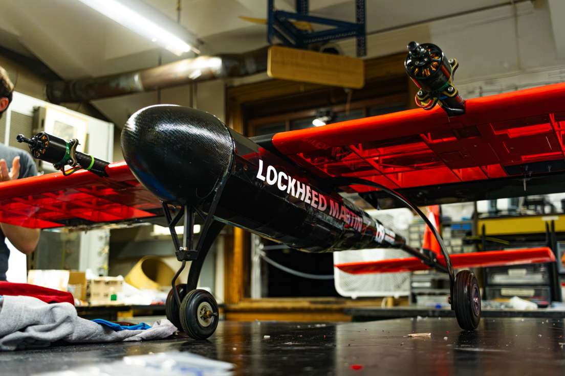 Competition aircraft in the lab