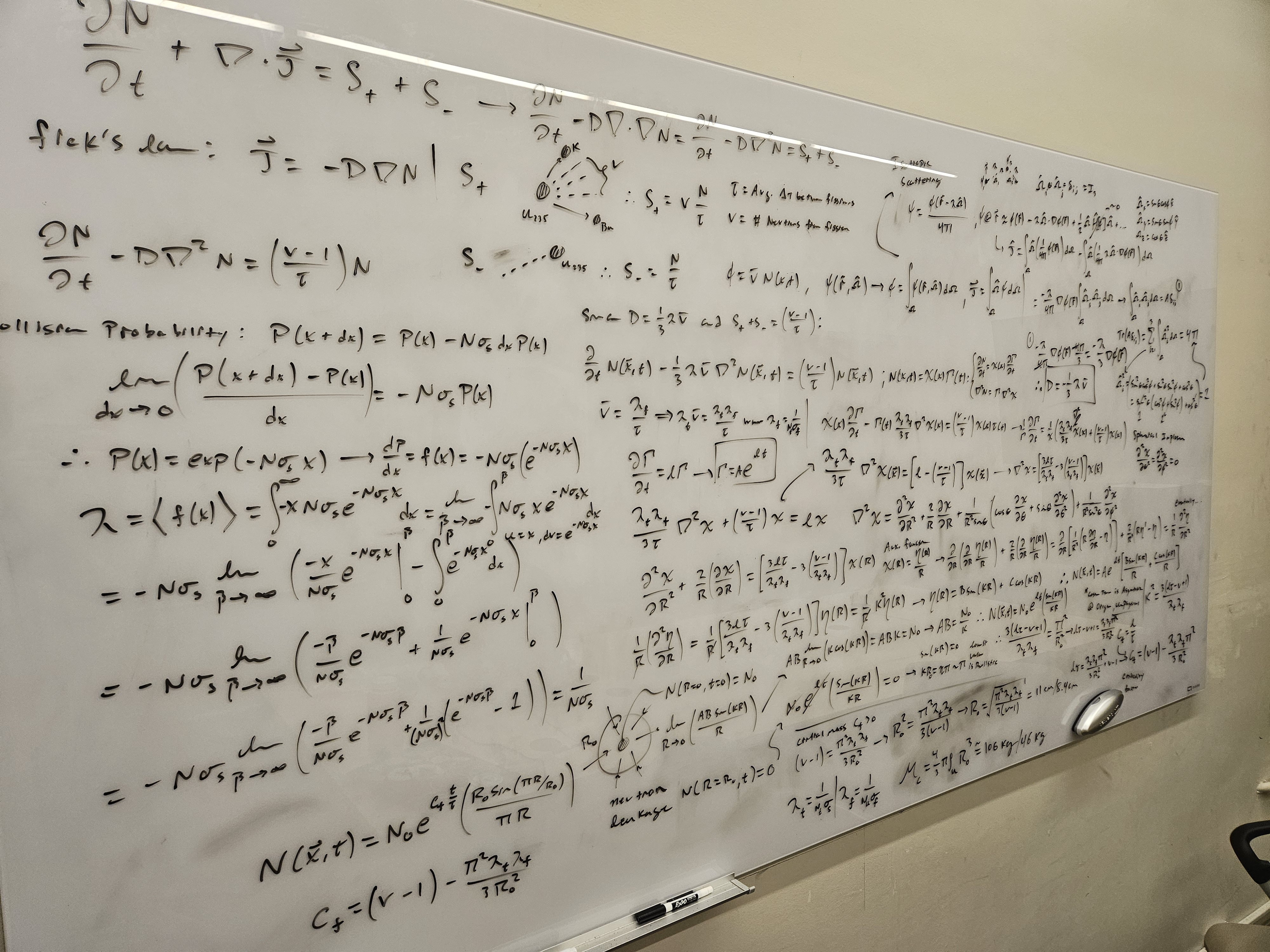 Whiteboard derivation of spherical implosion criticality for U-235